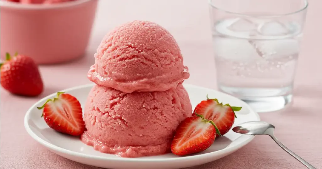 Strawberry Sorbet for a Refreshing Treat.