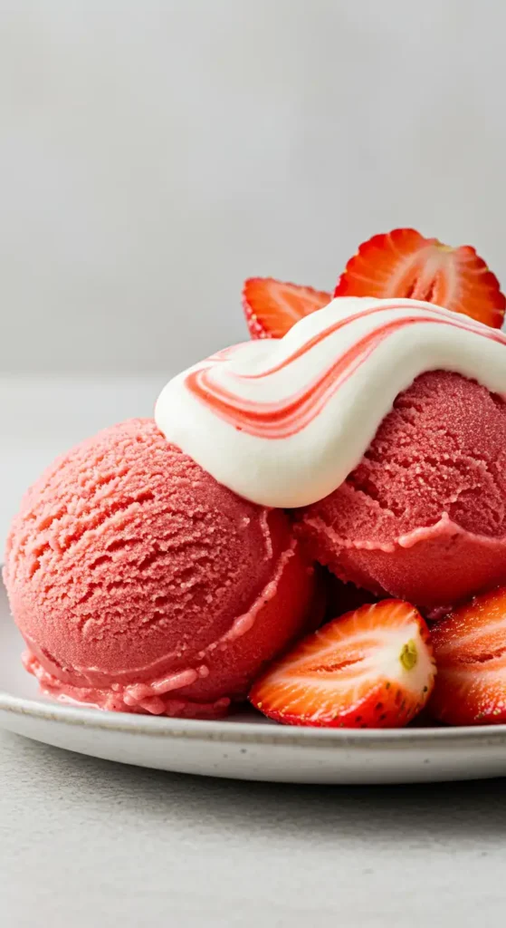 Strawberry Sorbet for a Refreshing Treat