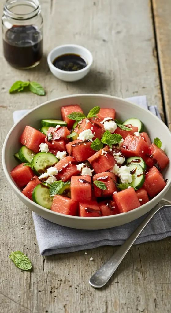 Fresh Watermelon Feta Salad