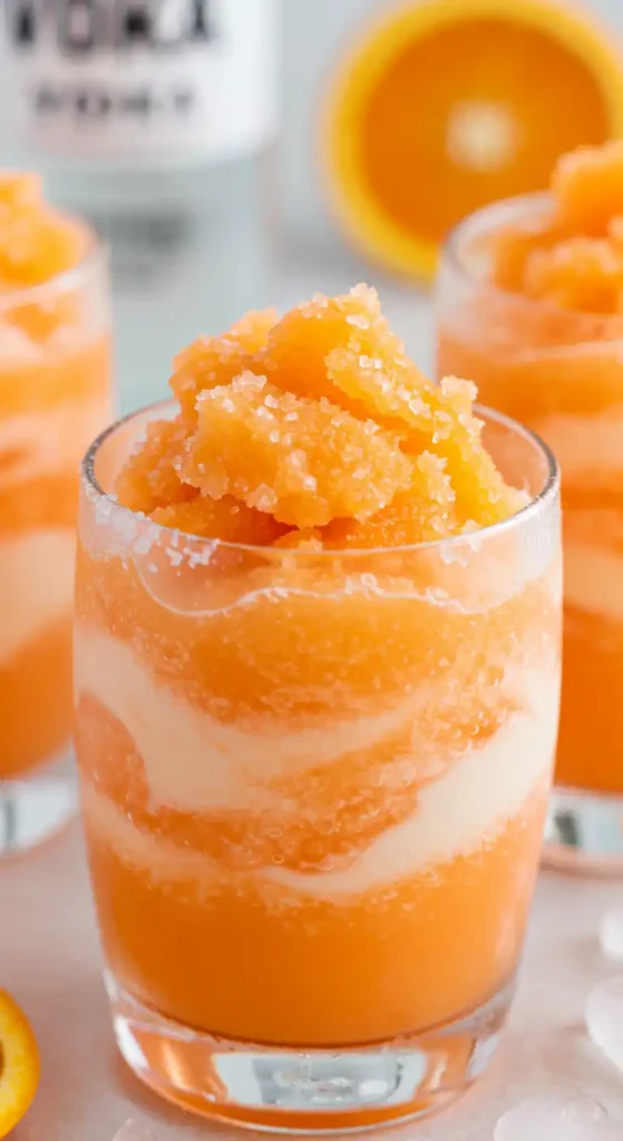 Orange Creamsicle Ninja Slushies