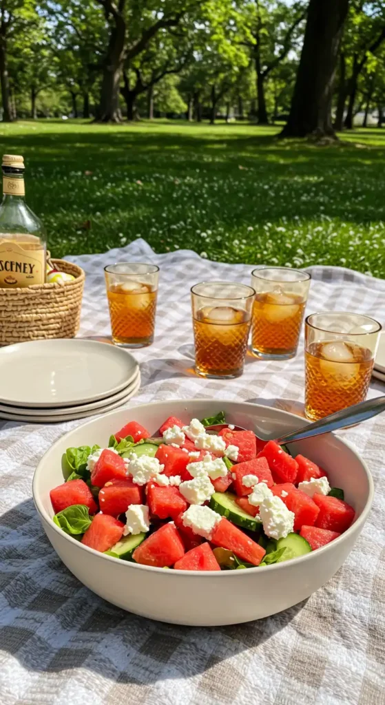 Summer Picnic with Salad.